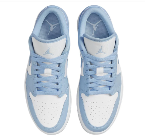 Air Jordan 1 Low Shoes - Ice Blue (DC0774-141)