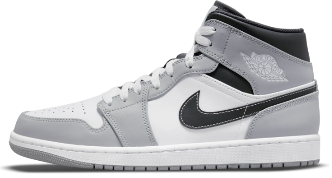 Air Jordan 1 Mid Light Smoke Grey (554724-078)