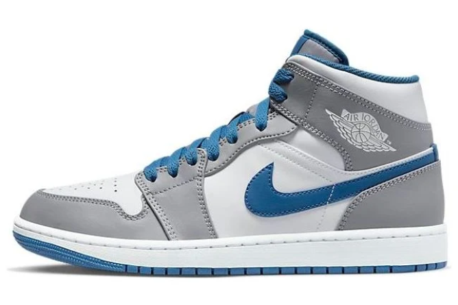 Air Jordan 1 Mid Cement Grey True Blue (DQ8426-014)