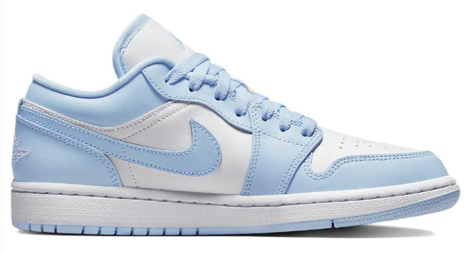 Air Jordan 1 Low Shoes - Ice Blue (DC0774-141)