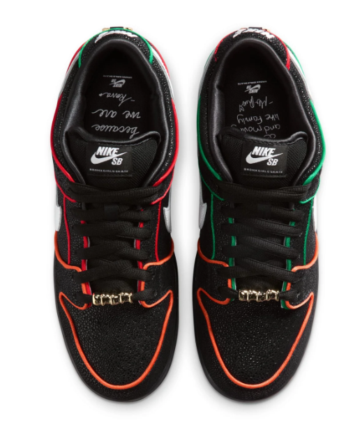Nike SB Dunk Low Pro QS “Black/White/Challenge Red”