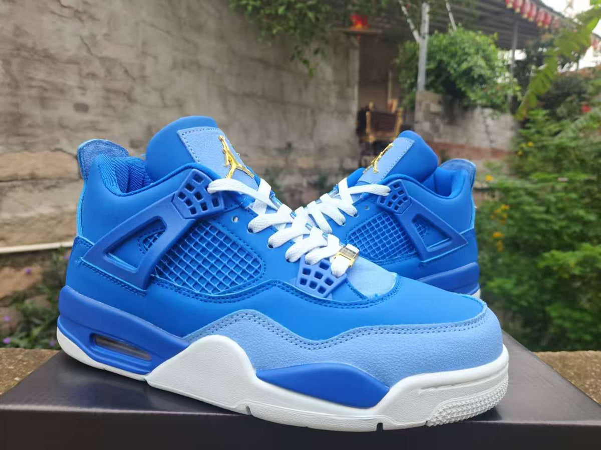 Air Jordan 4 Retro 'Royal-Blue-Gold'