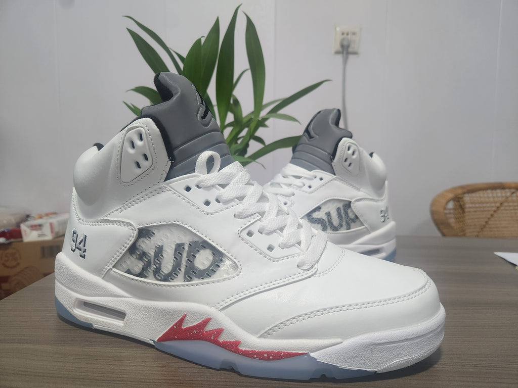 Air Jordan 5 Retro 'White/Red' Men's