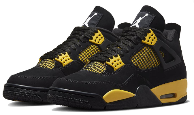 Air Jordan 4 Retro Thunder Sneakers (DH6927-017)