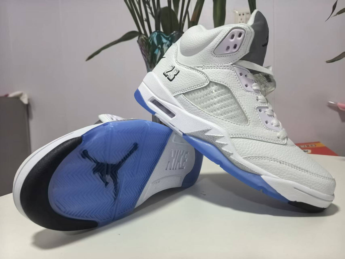 Air Jordan 5 Retro 'White Metallic Silver'