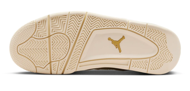 Air Jordan 4 Retro Shoes - Metallic Gold (AQ9129-170)