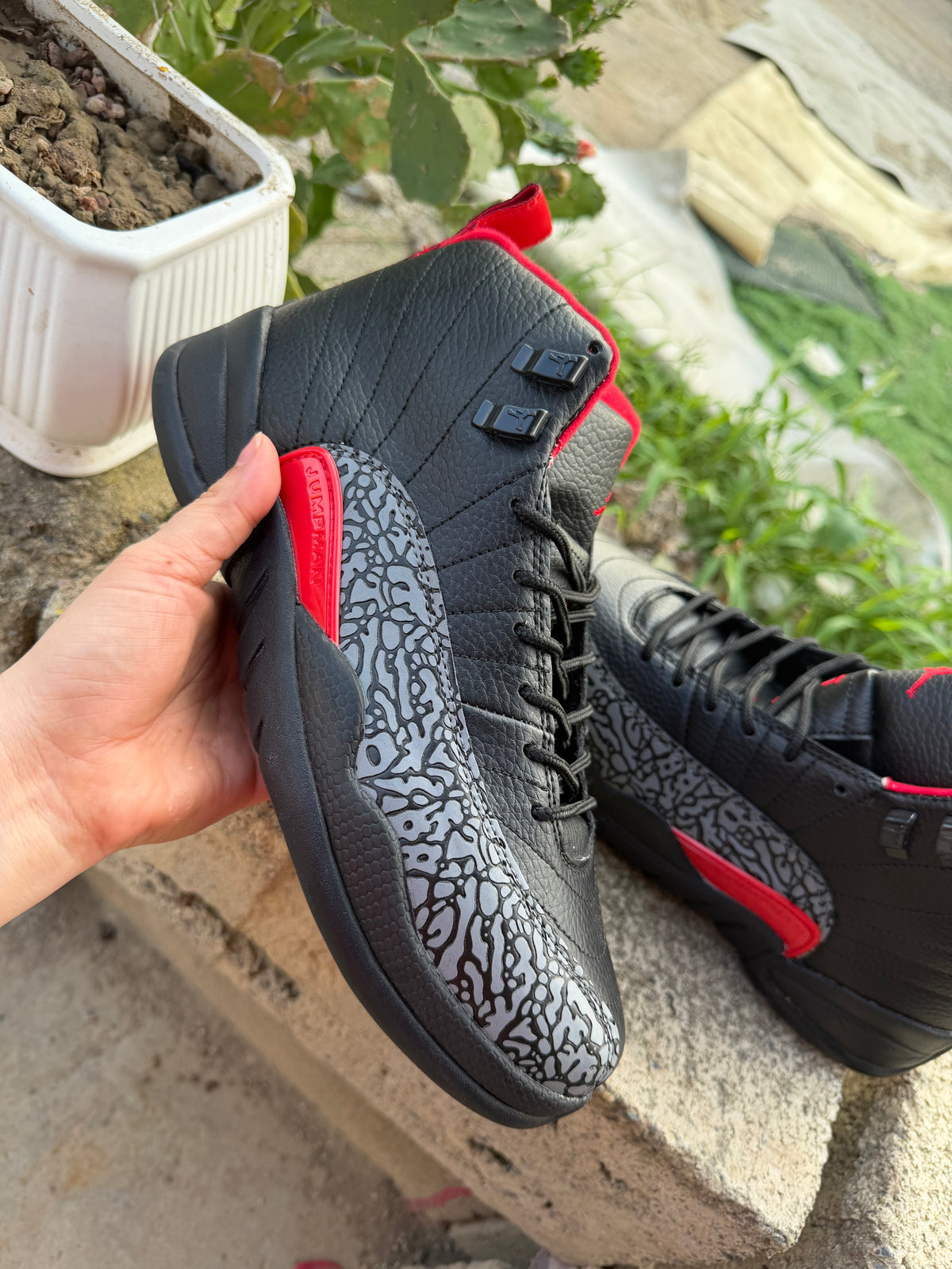 Air Jordan 12 Retro 'Black Pattern' Unisex