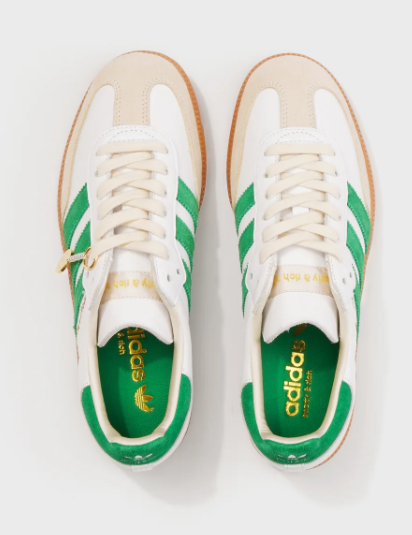 adidas Samba Shoes - White / Jolly Green