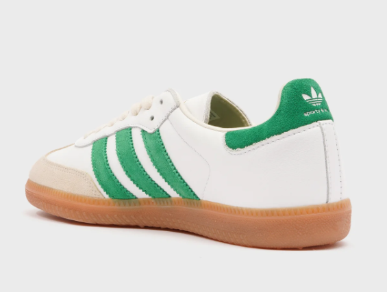 adidas Samba Shoes - White / Jolly Green