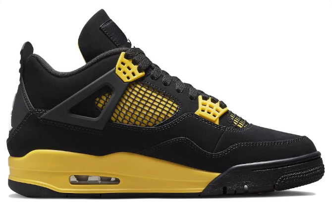 Air Jordan 4 Retro Thunder Sneakers (DH6927-017)
