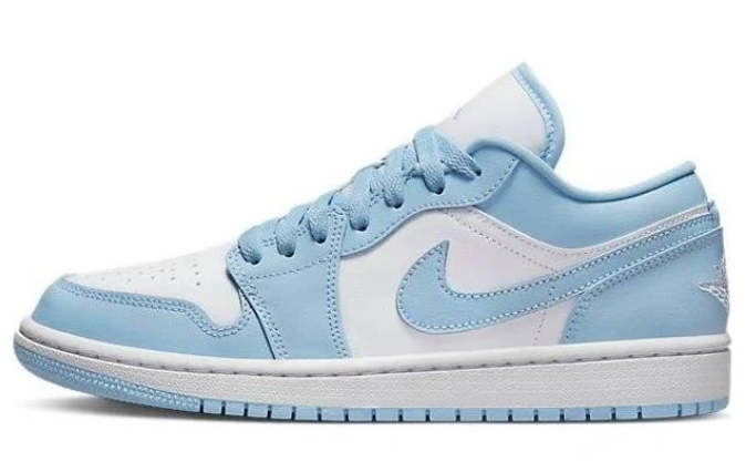 Air Jordan 1 Low Shoes - Ice Blue (DC0774-141)