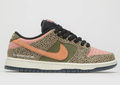 Nike SB x Arts-Rec Dunk Low Pro Shoes - Khaki / Amber Brown / Rough Green / Rust Pink