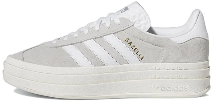 adidas Gazelle Bold Shoes - Grey / White (HQ6893)