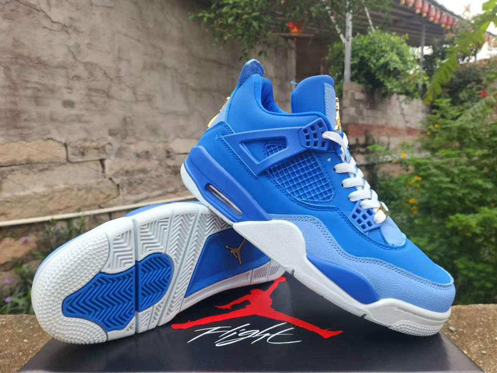 Air Jordan 4 Retro 'Royal-Blue-Gold'
