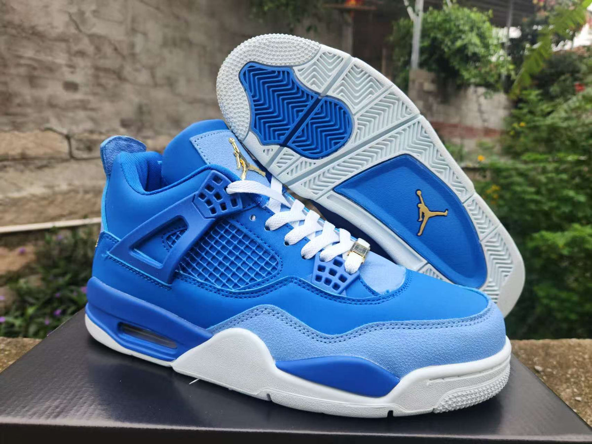 Air Jordan 4 Retro 'Royal-Blue-Gold'