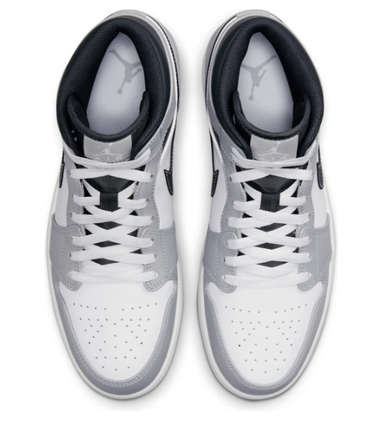 Air Jordan 1 Mid Light Smoke Grey (554724-078)