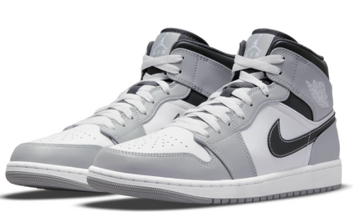 Air Jordan 1 Mid Light Smoke Grey (554724-078)