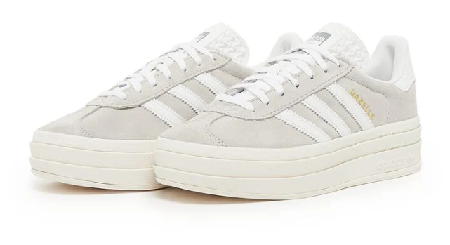 adidas Gazelle Bold Shoes - Grey / White (HQ6893)
