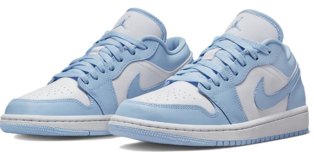 Air Jordan 1 Low Shoes - Ice Blue (DC0774-141)